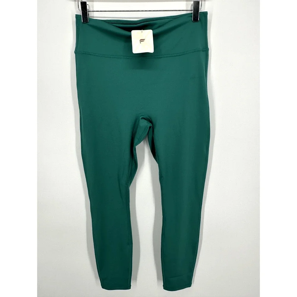 Fabletics Anywhere High Waisted Leggings Deep Cypress Green Large NWT